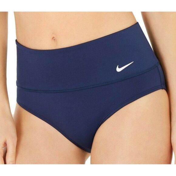 Nike 3X Plus size Navy Essential high waist Swim Bottom - New - Picture 1 of 3
